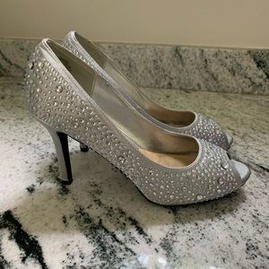 Silver Studded Heels